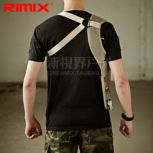 RIMIX正品第四代隐形腋下包挎包男特工战术背包IPAD贴身防盗钱包