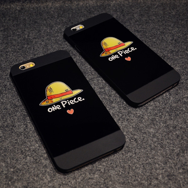个性卡通草帽路飞苹果iphone6plus手机壳磨砂海贼王5s苹果6保护套