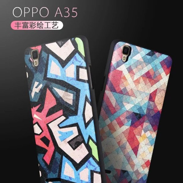 OPPOA35手机壳保护套硅胶后盖外壳包边卡通彩绘配件软创意新款潮