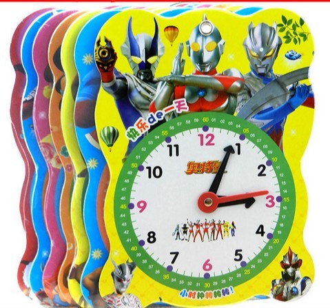 宝宝小时钟教认识时间儿童学习认钟表教具玩具带时针分针秒针