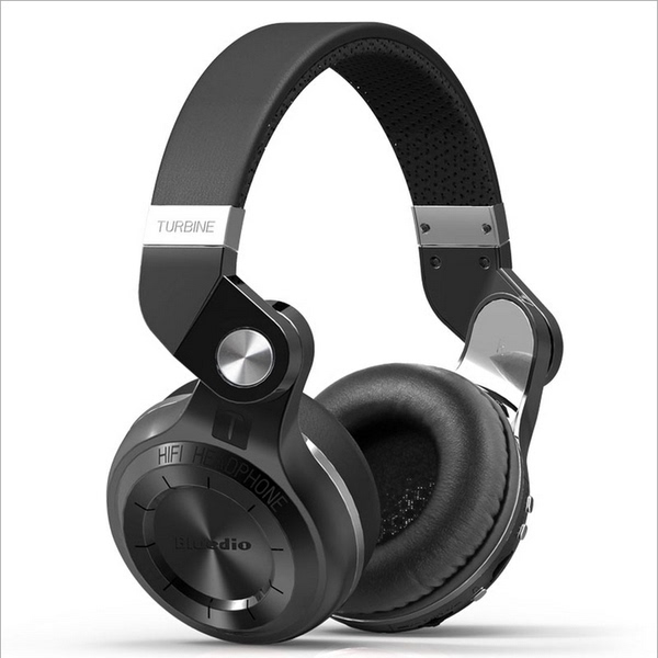 蓝弦T2+升级插卡FM 头戴式蓝牙耳机4.1双层合金喇叭低音无线耳麦